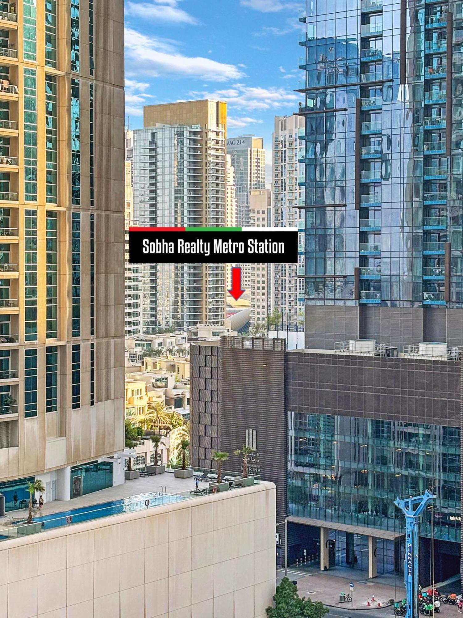 Lux 1Br, Kingbed In Dubai Marina, 3Mints Metro, 5Mints Barasti Beach Exterior foto